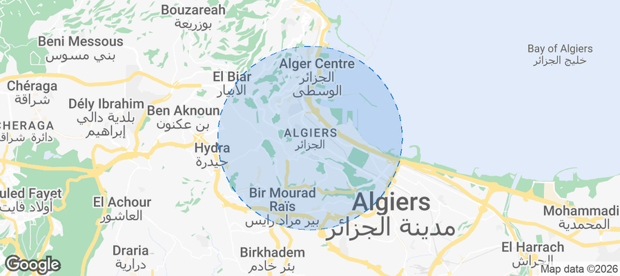Algiers Airbnb map